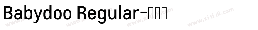 Babydoo Regular字体转换
